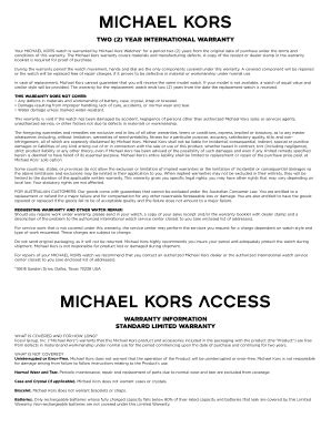 michael kors warranty claim form|Michael Kors order not received.